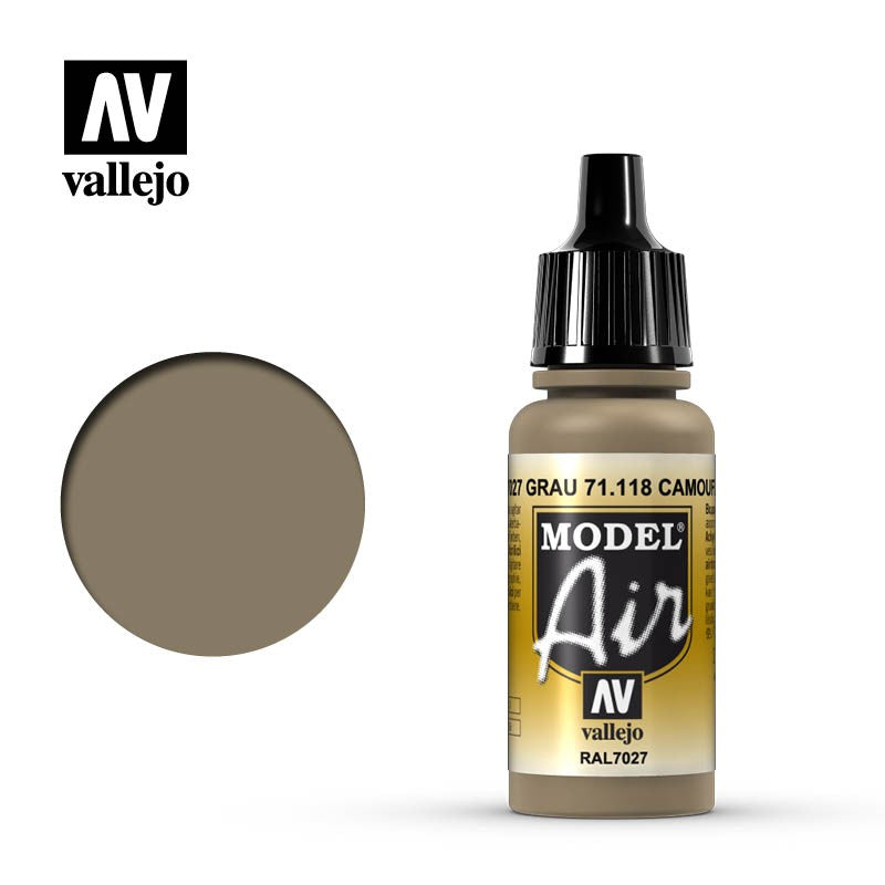 VALLEJO MODEL AIR ACRYLIC PAINT CAMO GREY 71118