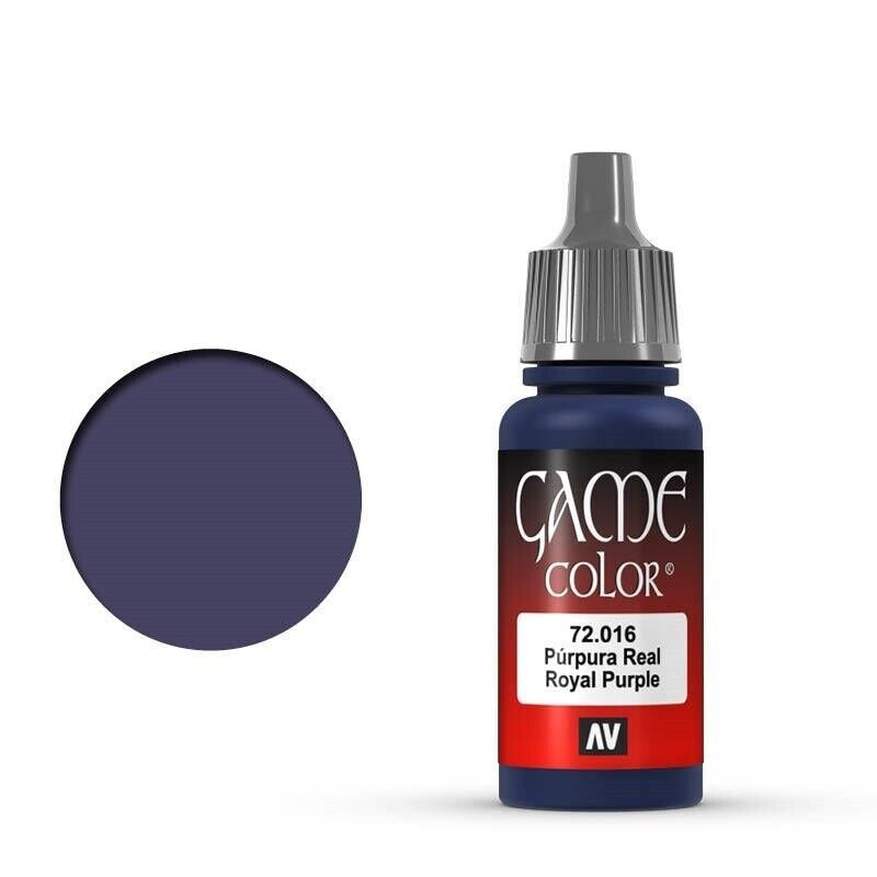 VALLEJO GAME 72016 COLOR ROYAL PURPLE 17ML ACRYLIC PAINT