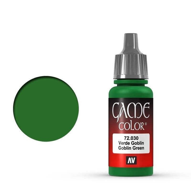 VALLEJO GAME 72030 COLOR GOBLIN GREEN 17ML ACRYLIC PAINT