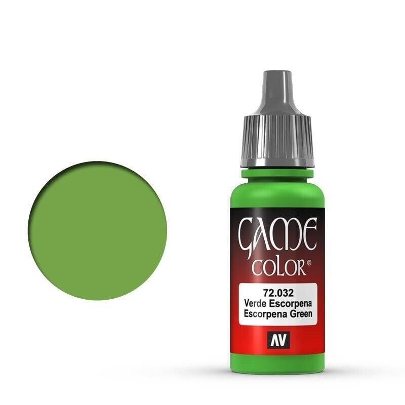 VALLEJO GAME 72032 COLOR SCORPY GREEN 17ML ACRYLIC PAINT