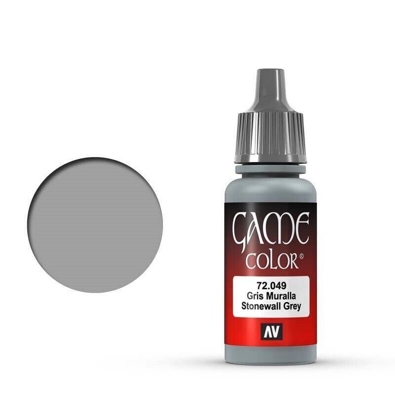 VALLEJO GAME 72049 COLOR STONEWALL GREY 17ML ACRYLIC PAINT