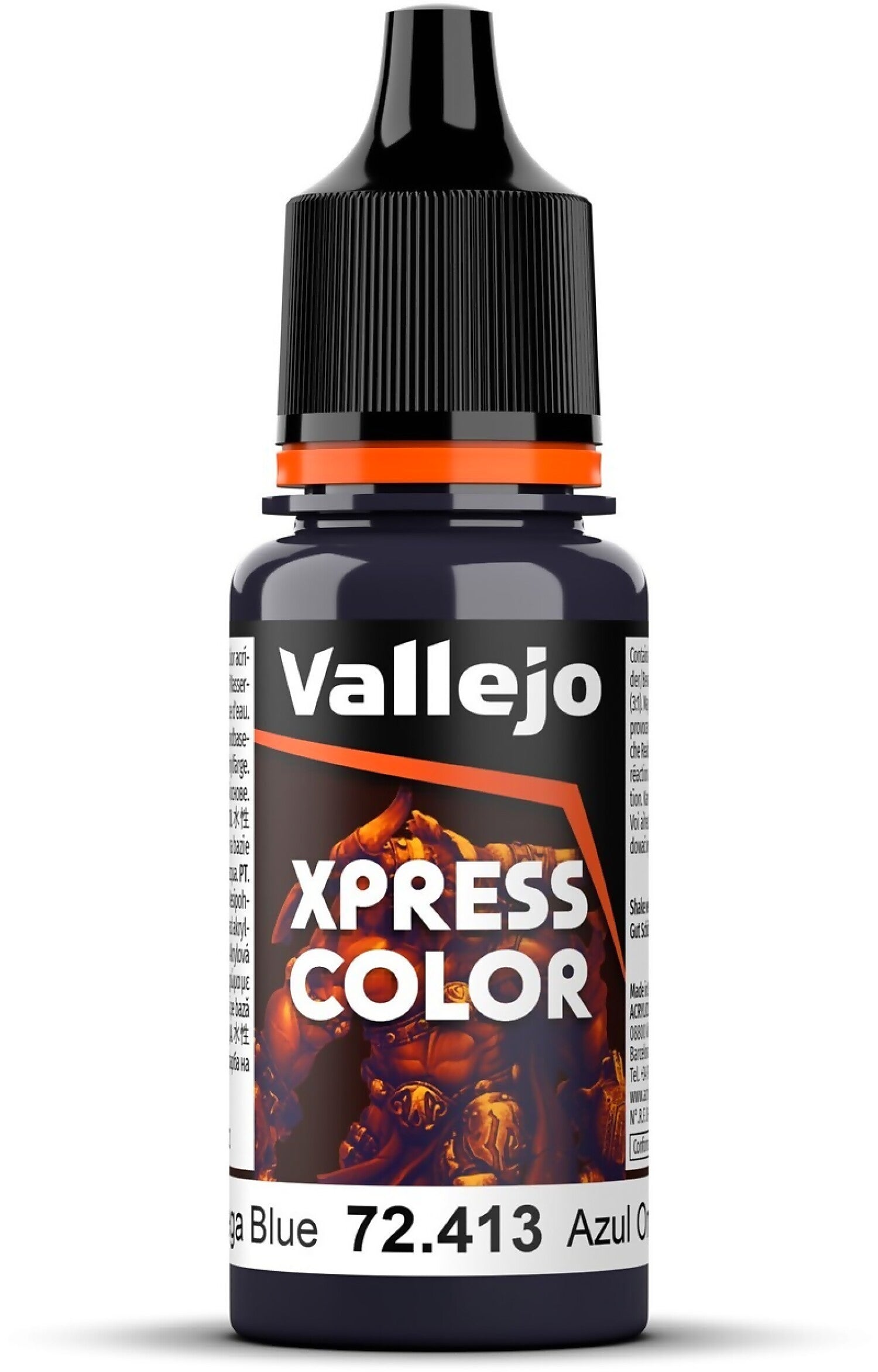 VALLEJO GAME COLOUR 72413 XPRESS COLOR OMEGA BLUE 18ML ACRYLIC PAINT - NEW FORMULATION