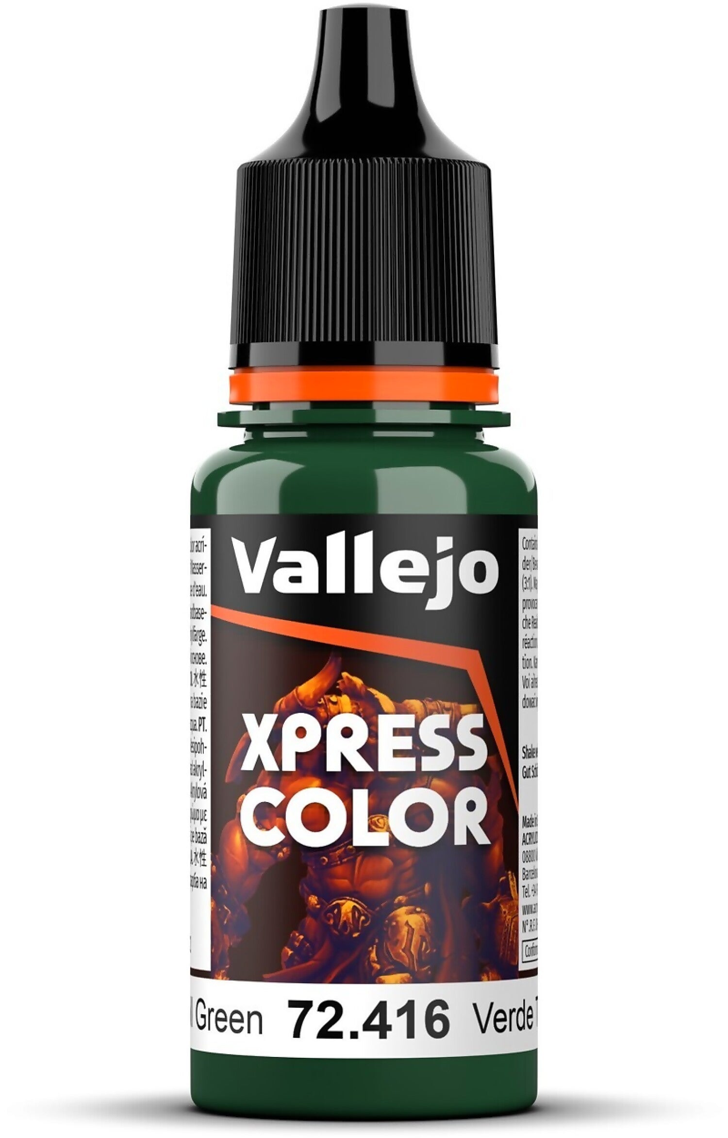 VALLEJO GAME COLOUR 72416 XPRESS COLOR TROLL GREEN 18ML ACRYLIC PAINT - NEW FORMULATION