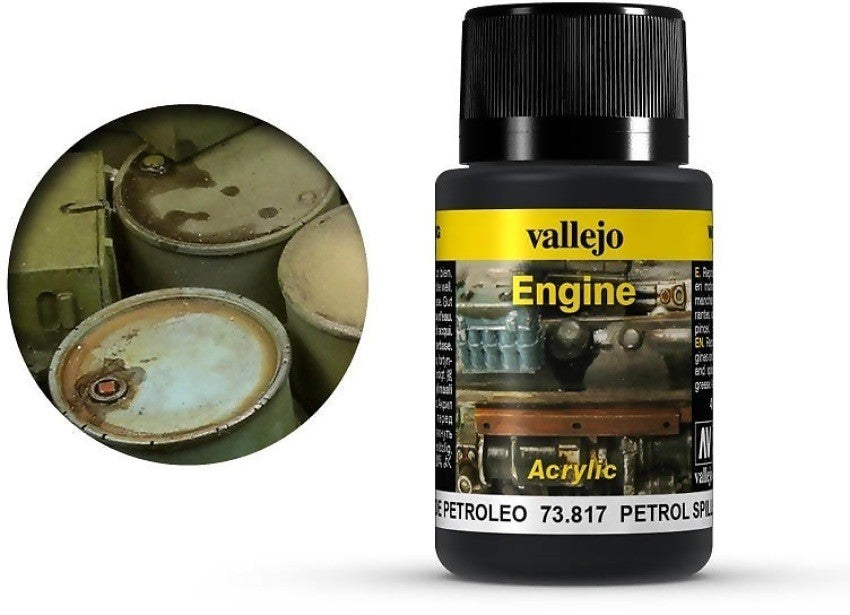 VALLEJO WEATHERING EFFECTS PETROL SPILLS 40ML