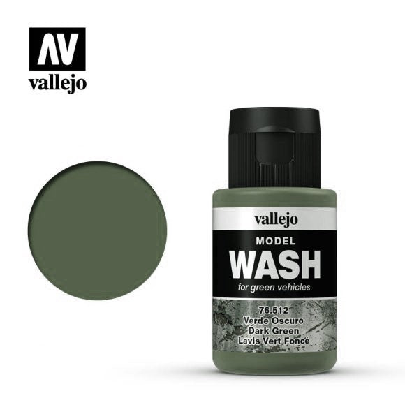 VALLEJO MODEL WASH DARK GREEN 76512 35ML