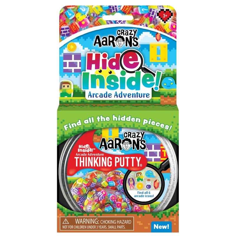 Crazy Aaron's -  Thinking Putty Hide Inside! Arcade Adventure 4inch