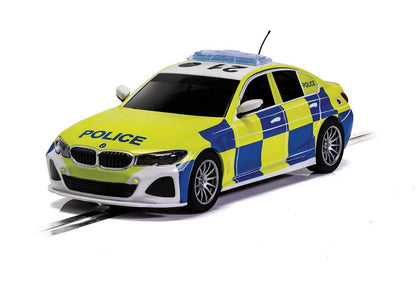 Scalextric -  C4165 BMW 330i M Sport Police Edition slot car also suits Carrera