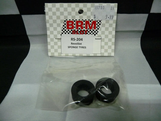 BRM -  SLOT RS-204 RevoSlot Sponge Tyres