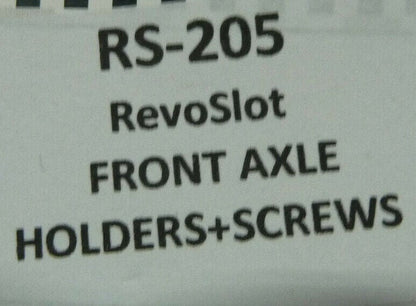 BRM -  SLOT RS-205 RevoSlot Front Axle Holders + Screws
