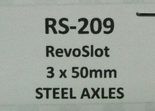 BRM -  SLOT RS-209 RevoSlot 3 x 50mm Steel Axles