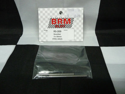 BRM -  SLOT RS-209 RevoSlot 3 x 50mm Steel Axles