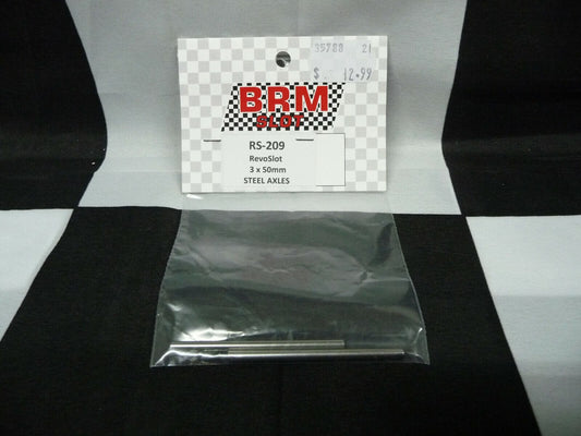 BRM -  SLOT RS-209 RevoSlot 3 x 50mm Steel Axles