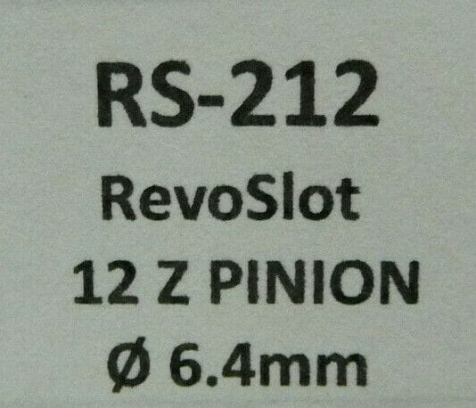 BRM -  SLOT RS-212 RevoSlot 12 Z Pinion dia 6.4mm
