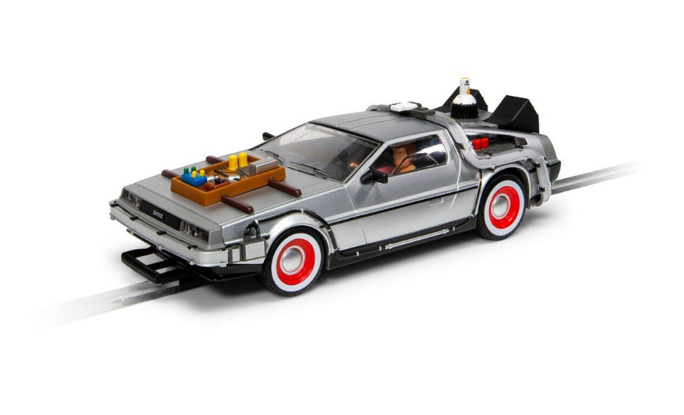 Scalextric -  C4307 DeLorean Back to the Future 3 slot car also suits Carrera