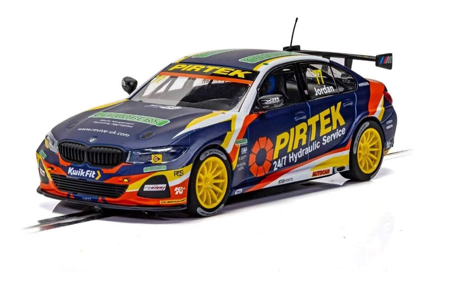 Scalextric -  C4194 1:32 BMW 330i M-Sport 77 Jordan slot car also suits Carrera