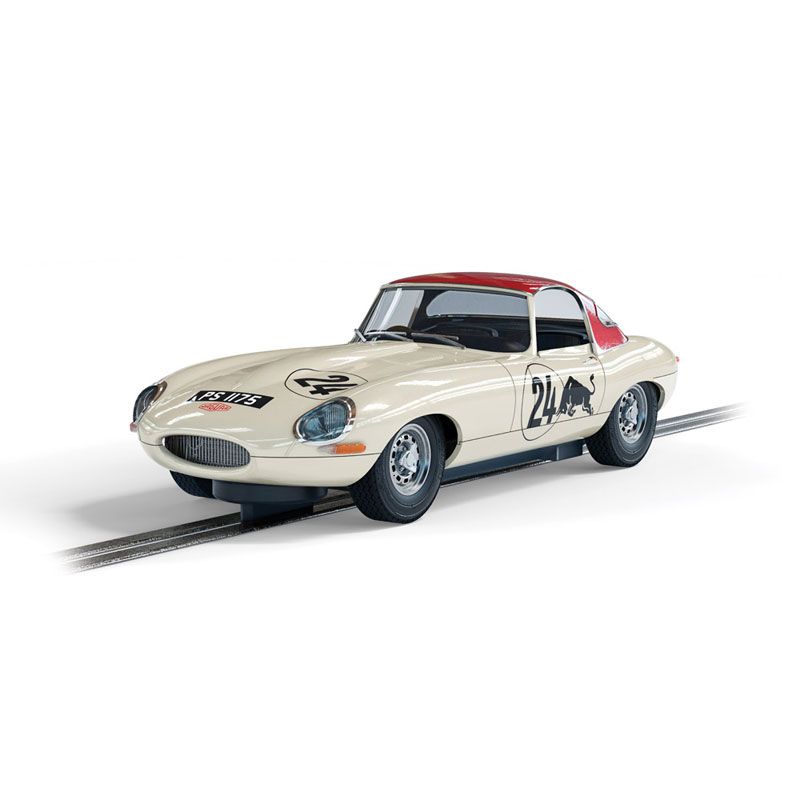 Scalextric -  C4232 Jaguar E Type Goodwood Revival Adrian Newey slot car also suits Carrera