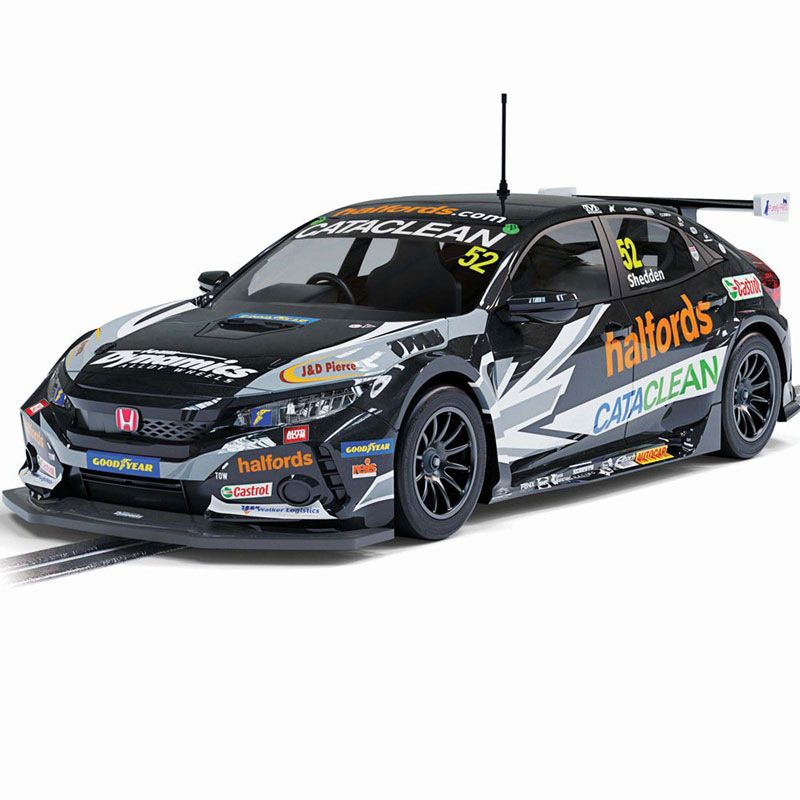 Scalextric -  C4297 Honda Civic Type R BTCC 2021 Golden Shedden slot car also suits Carrera