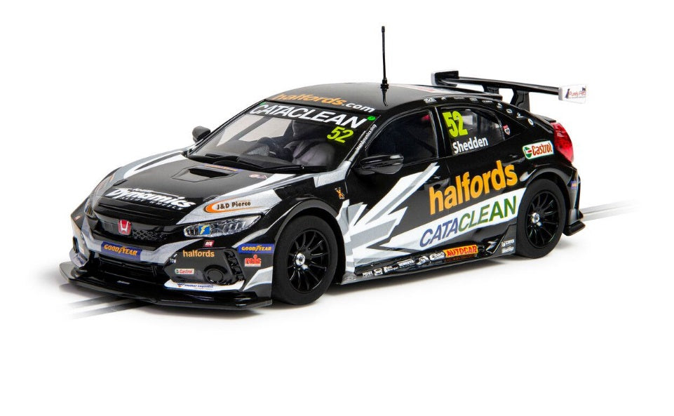 Scalextric -  C4297 Honda Civic Type R BTCC 2021 Golden Shedden slot car also suits Carrera