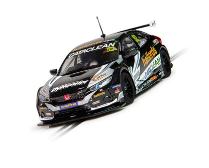Scalextric -  C4297 Honda Civic Type R BTCC 2021 Golden Shedden slot car also suits Carrera