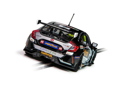 Scalextric -  C4297 Honda Civic Type R BTCC 2021 Golden Shedden slot car also suits Carrera