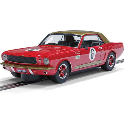 Scalextric -  C4339 Ford Mustang Alan Mann Henry Mann and Steve Soper slot car also suits Carrera