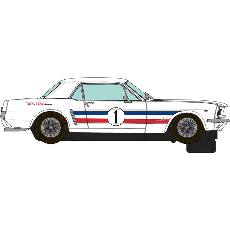 Scalextric -  C4364 Ford Mustang Ian Geoghegan 1965 slot car also suits Carrera
