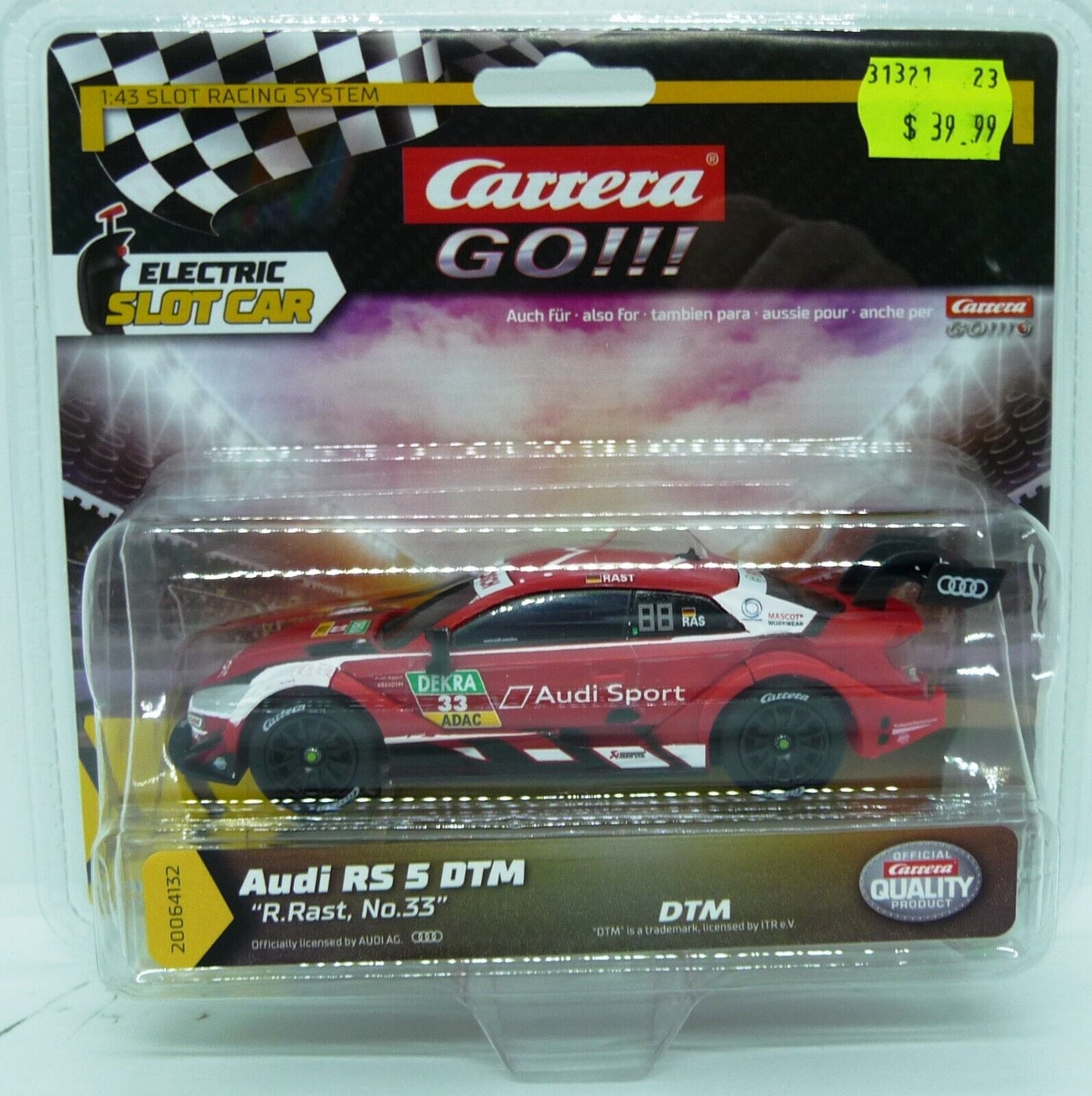 CARRERA -  GO Audi RS 5 DTM R Rast No 33