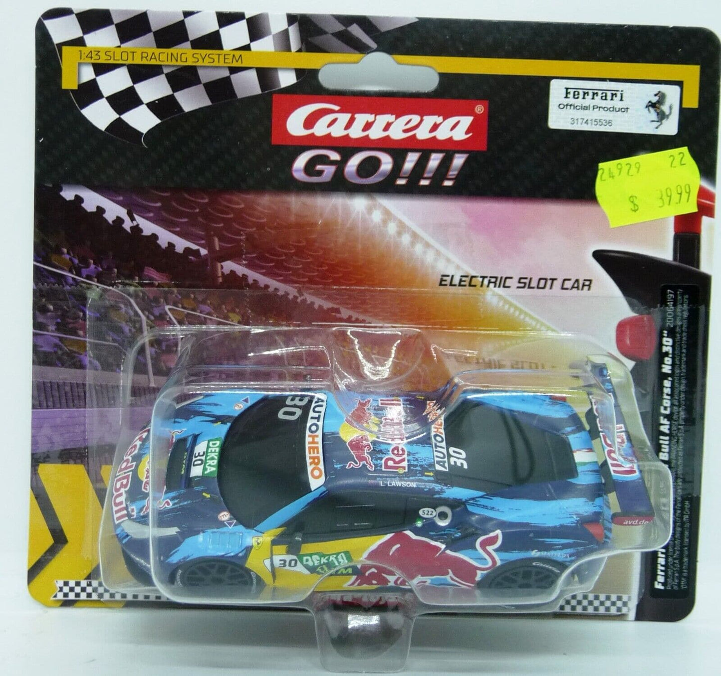 CARRERA GO Ferrari 488 GT3 Red Bull AF Corse No 30