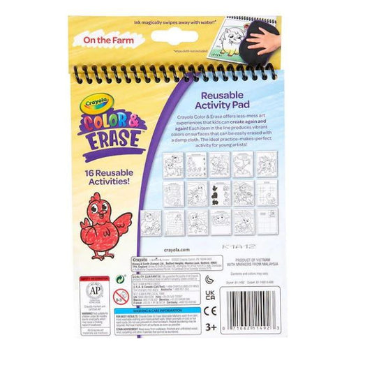 Crayola -  Color & Erase Reusable Activity Pad On The Farm