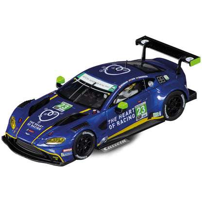 Carrera -  Evolution 1:32 - Aston Martin Vantage GT3 Heart Of Racing No23 - Slot Car Also Suits Scalextric