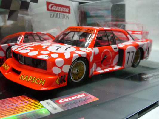 Carrera -  Evolution 1:32 - BMW 320 Turbo Team Oppitzhauser No77 - Slot Car Also Suits Scalextric