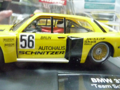 Carrera -  Evolution 1:32 - BMW 320 Turbo Team Schnitzer No. 56 - Slot Car Also Suits Scalextric