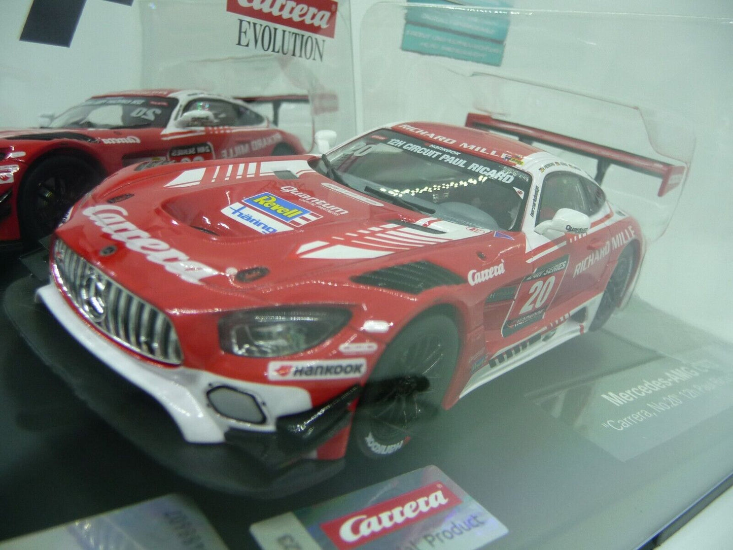 Carrera -  Evolution 1:32 - Mercedes AMG GT3 CARRERA No.20 12hr Paul Ricard - Slot Car Also Suits Scalextric