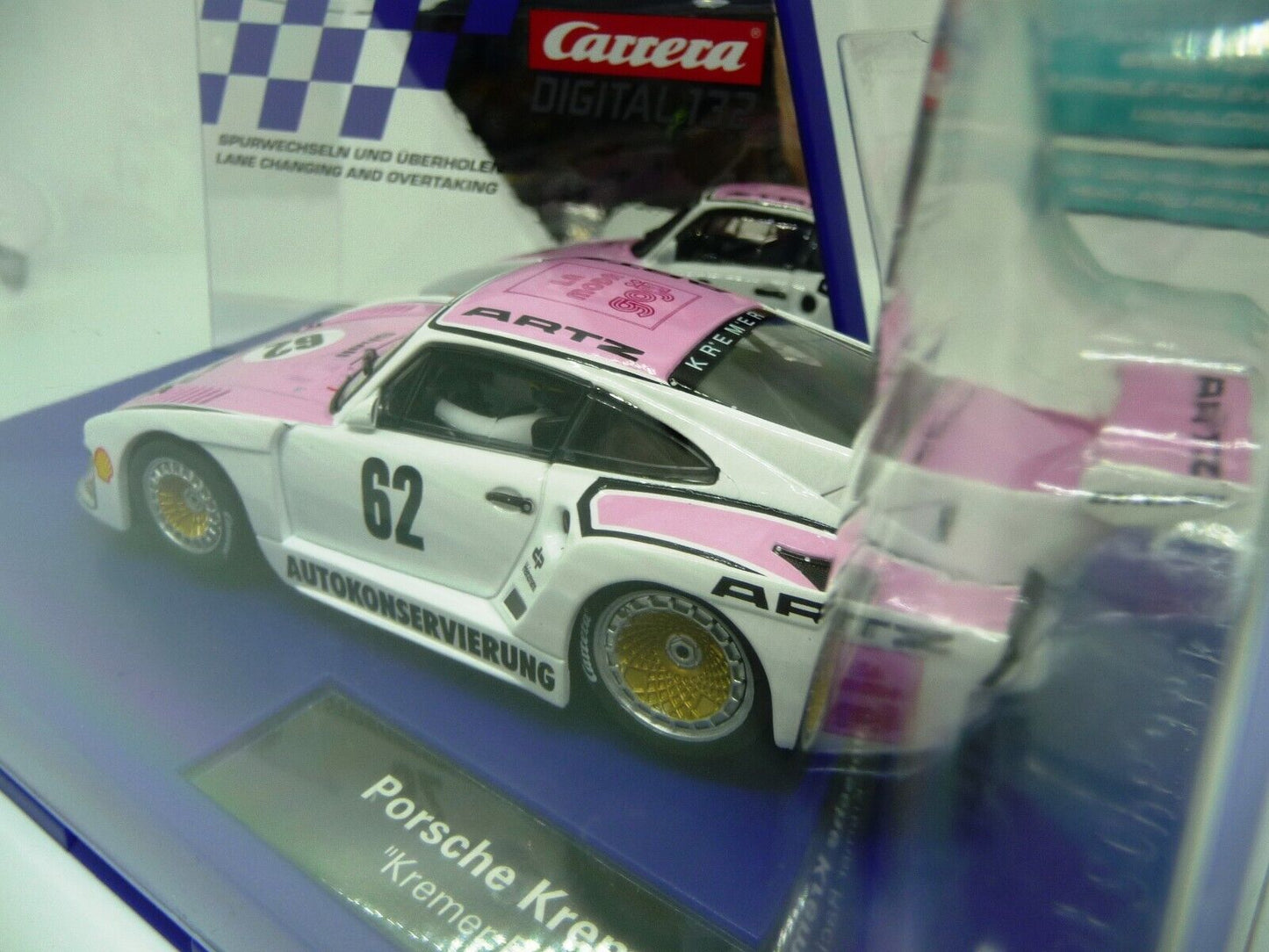 Carrera -  Evolution 1:32 - Porsche Kremer 935 No62 K3 - Slot Car Also Suits Scalextric