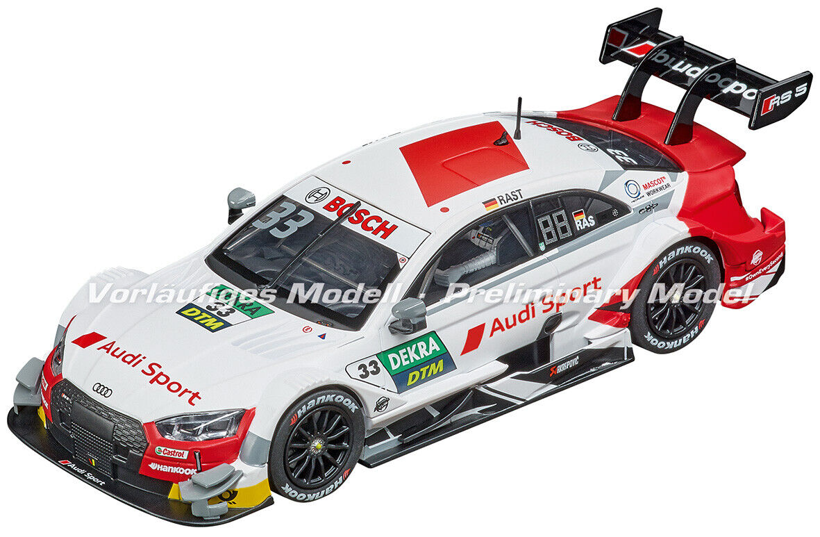 Carrera -  Evolution 1:32 - Audi RS5 DTM R Rast No33 - Slot Car Also Suits Scalextric