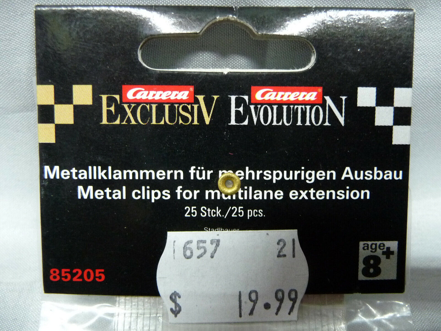Carrera -  Evolution 1:32 - 85205 Metal Clips for Multilane Extension 25 pcs