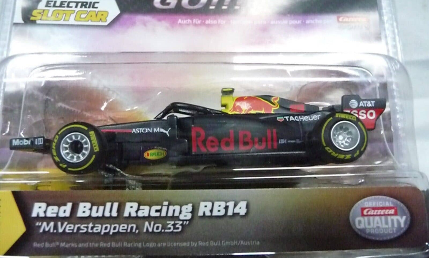 Carrera -  Go Red Bull Racing RB14 M.Verstappen No33 Scale 1:43
