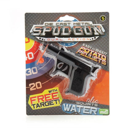 Black Metal Spud Gun Toy