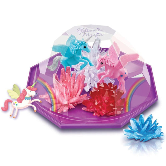 4m - Crystal Growing - Magical Unicorn Crystal Terrarium