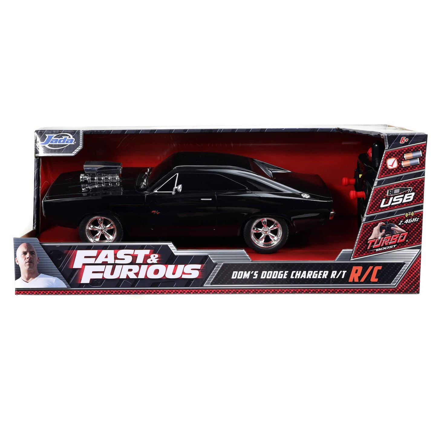Fast & Furious -    Rc Dom's 1970 Dodge Charger R/t (1:16) Remote Control