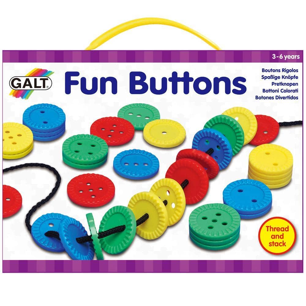GALT - Fun Buttons - Educational Activity Kit - For Ages 3+ - Enhances