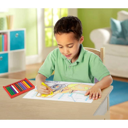 Melissa & Doug - Jumbo 50-page Kids' Coloring Pad - Space Sharks Sports And More