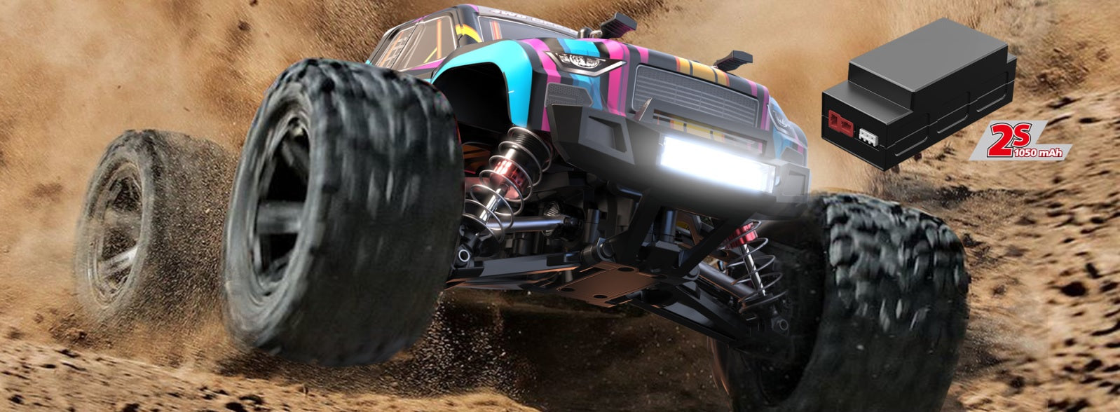MJX 1:16 Hyper Go 4WD Brushless 45km 2S 2.4ghz RC Monster Truck (16209)
