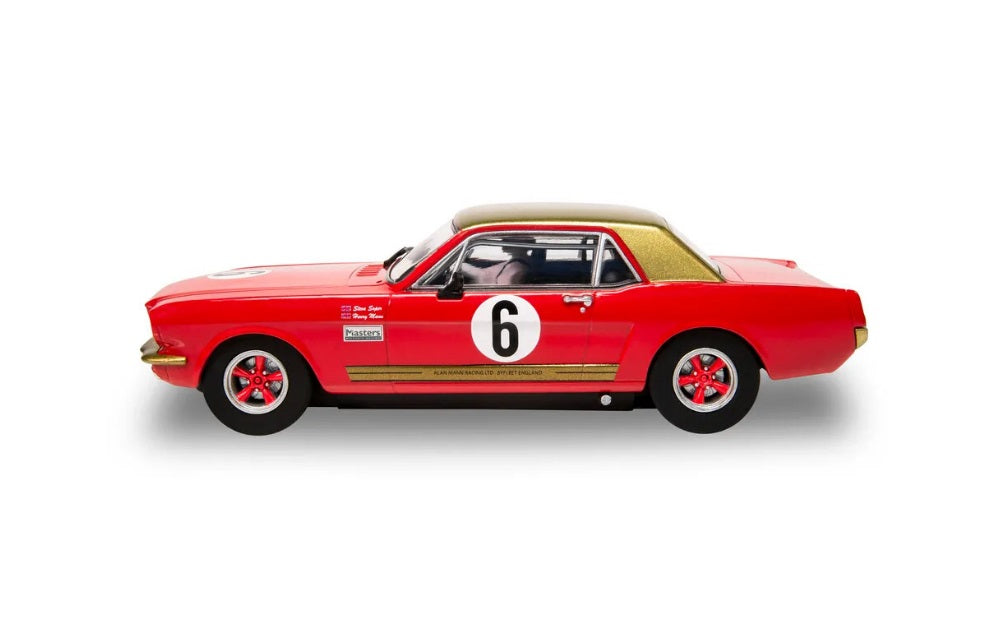 Scalextric -  C4339 Ford Mustang Alan Mann Henry Mann and Steve Soper slot car also suits Carrera