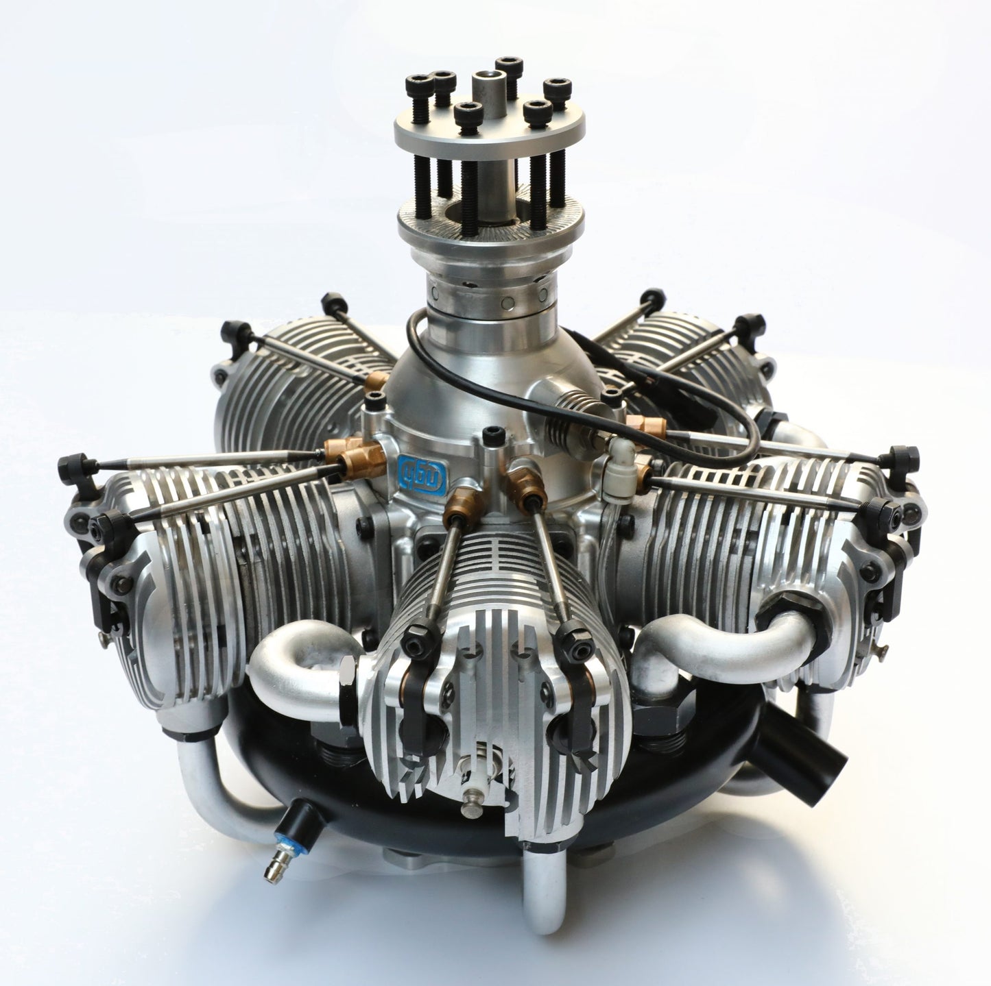 NGH - 150cc 4 Stroke 5 Cylinder Radial Gas Engine with Electronic Ignition including  exhaust collector ring