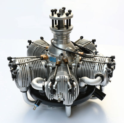 NGH - 150cc 4 Stroke 5 Cylinder Radial Gas Engine with Electronic Ignition including  exhaust collector ring