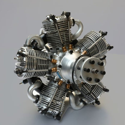 NGH - 150cc 4 Stroke 5 Cylinder Radial Gas Engine with Electronic Ignition including  exhaust collector ring