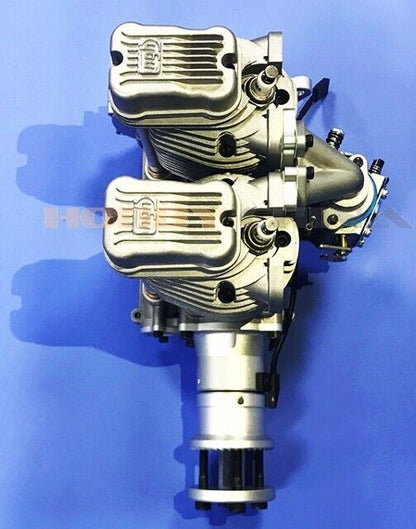 NGH -  GF60i2 INLINE TWIN CYLINDER 60CC 4-STROKE GAS ENGINE W/EXHAUST STAC