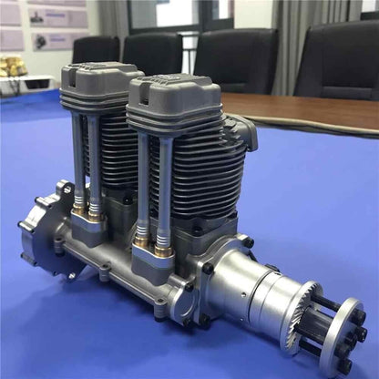 NGH -  GF60i2 INLINE TWIN CYLINDER 60CC 4-STROKE GAS ENGINE W/EXHAUST STAC