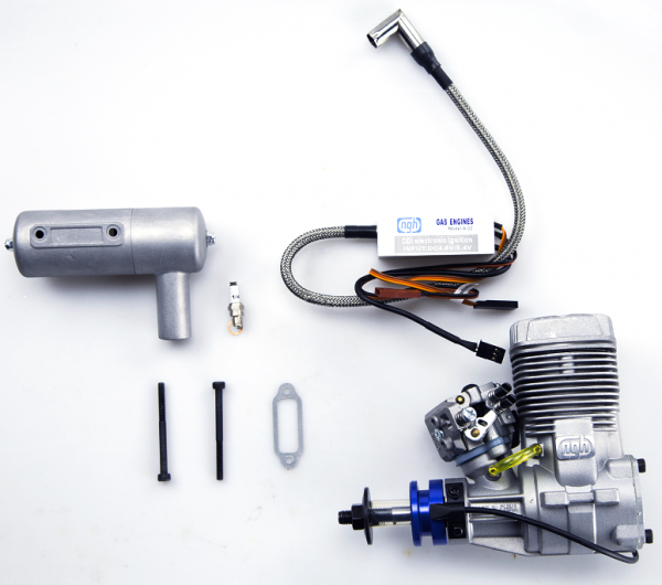 NGH GT25 25CC GAS 2-STROKE ENGINE W/MUFFLER